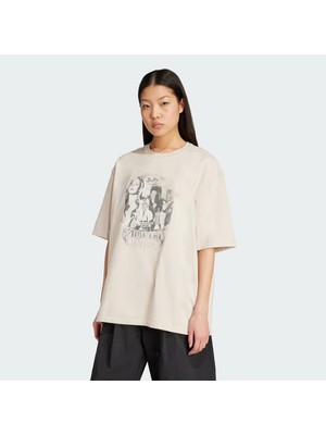 adidas Kadın Bej BUFFY T-shirt jx1277