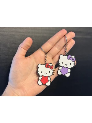 Hello Kitty Kalp Anahtarlık