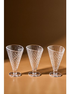 Beyaz 3'lü Dondurmalık Seti, 265 Ml, Pratik ve Şık Tasarım