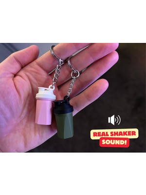 Protein Shaker Fidget Keychain