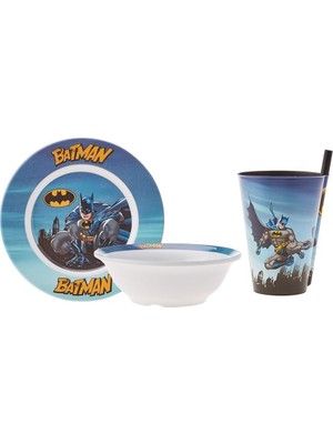 Çocuklar Için Renkli 3 Parça Bardaklı Mama Takımı