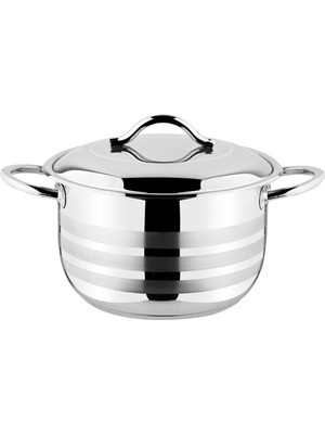 Mat Şeritli 18CM Küçük Tencere, Şık ve Dayanıklı Mutfak Gereci