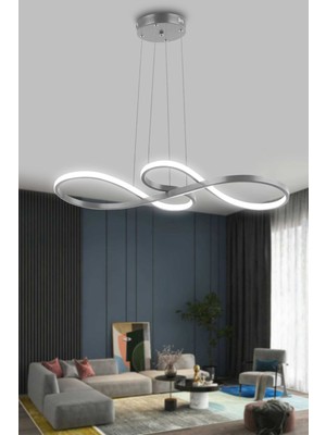 Modern Sarkıt Mutfak ve Balkon LED Avize Beyaz Işık Krom, Çok Renkli, Şık Tasarım