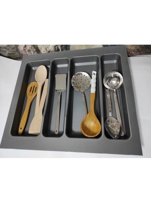 Çekmece Içi Kepçelik, Ayarlanabilir Uzunluk, Şık Gri Tasarım