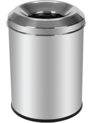 Krom Yanmaz Çöp Kovası 13 Lt Gri, Dayanıklı ve Şık Tasarım