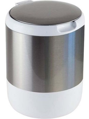 Pasifik 3lt Inox Çöp Kovası Beyaz, Modern ve Şık Tasarım