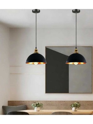 30CM Metal Sarkıt Avize, Rustik, Retro, Vintage Tarz, Şık ve Modern Dekoratif Aydınlatma