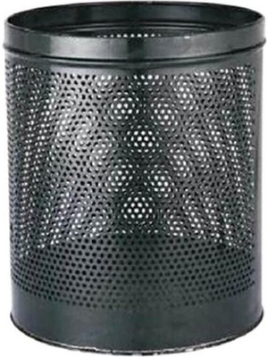 Şık Metal Masa Altı Delikli Çöp Kovası, Siyah Renk, Pratik Kullanım