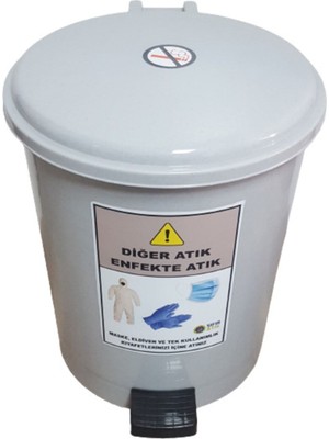 Tek Kullanımlık Maske, Eldiven, Tulum ve 40 Lt Atık Kovası Seti, Hijyen ve Temizlik Için Ideal