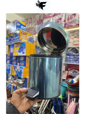 Paslanmaz Çelik Pedallı Çöp Kutusu, 3 Litre, Çevre Dostu, Şık ve Kullanışlı