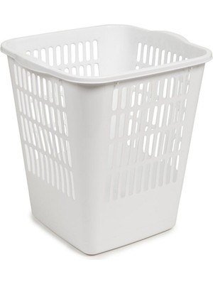 Beyaz Köşeli Çöp Sepeti 11,5 Litre, Şık ve Pratik Tasarım