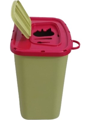 2,4 Lt Sağlık Atık Kutusu, 10 Adet, Turuncu, Hijyen ve Güvenli Kullanım