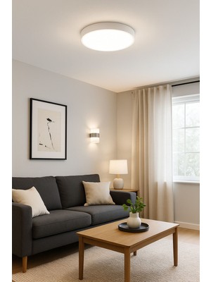 Şık Modern Ledli Tavan Avizesi, Salon ve Mutfak Için, 6400K Beyaz Işık