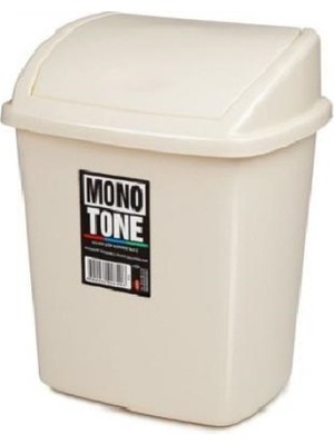 Krem Renkli 8 Lt Click Çöp Kovası No:2, Pratik ve Şık Temizlik Aksesuarı