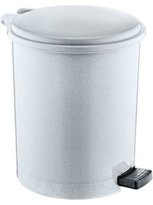 Beyaz 15 Litre Pedallı Çöp Kovası, Pratik ve Şık Tasarım