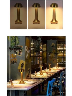 Dimmerli, Şarjlı, Üç Renkli Masa Lambası, Modern ve Şık Dekorasyon Için Ideal