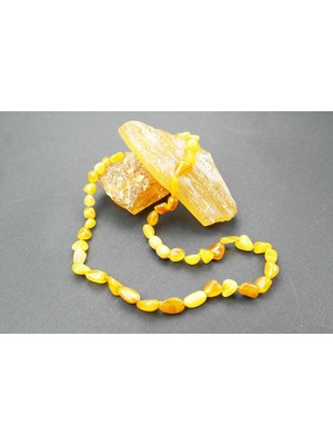 Kızarmış   doğal Kesim Damla Kehribar Yetişkin Kolye