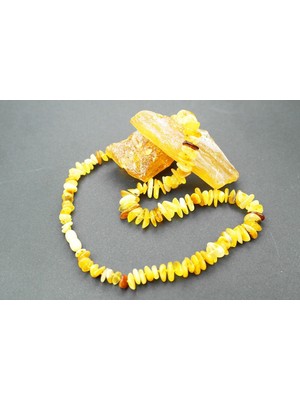 Kestane Işıltısı doğal Kesim Damla Kehribar Yetişkin Kolye