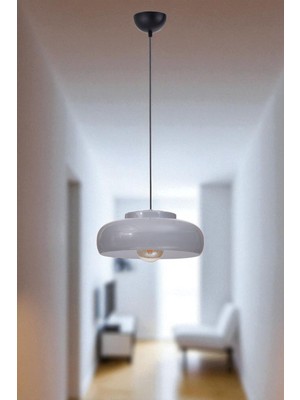 Renkli ve Şık Büyük Tekli Gri Sarkıt, Modern Dekorasyon Için Ideal Seçim