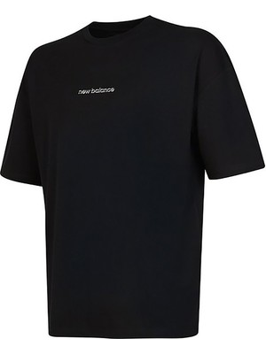 Markali New Balance Lifestyle Unisex Siyah Tişört UNT3535-BK Rahat Kesim Günlük Kullanım İçin