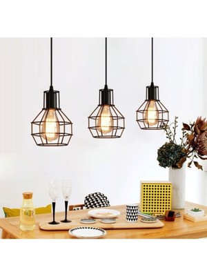 Retro Kafes Avize, 60 Cm, En Rustik, Şık ve Modern Tasarım