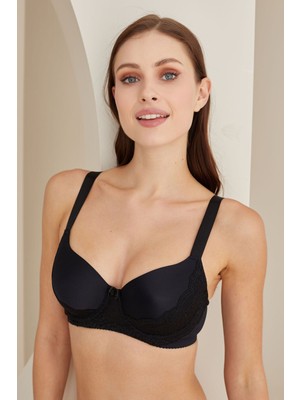 Iç Giyim Nbb Desteksiz Dantel Detaylı Büyük Beden Sütyen