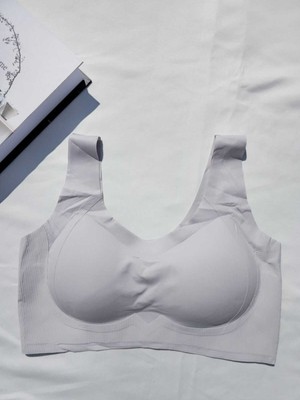 Iç Giyim Ithal Çizgili Süngerli Desteksiz (Yok Gibi) Sütyen (Yıkama Filesi Hediyeli)