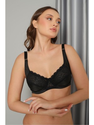 Iç Giyim Nbb Siyah Dantelli Toparlayıcı Sütyen C-D Cup Size