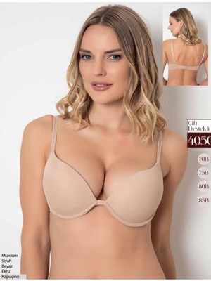 Iç Giyim Godewo Çift Destekli (Duble Push-Up) 2 Beden Büyük Gösteren Sütyen
