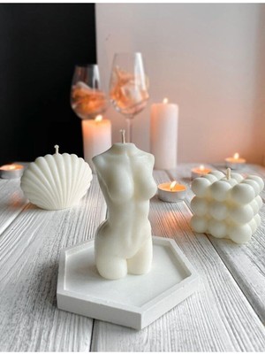 Üçlü Set Silikon Kalıp Venüs Kadın Vücut(Body),büyük Bubble ve Istiridye