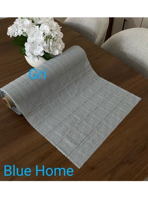 Gri Pvc Dantel Buz ve Ayakkabılık Raf Örtüsü, 50CM x 5mt, Şık ve Kullanışlı