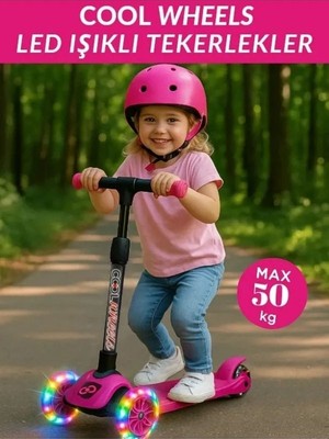 Işıklı Tekerlekli Çocuk Scooter