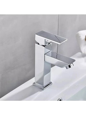 Kare Ağır Gövde Banyo Lavabo Bataryası