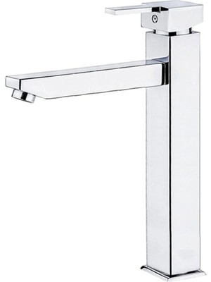 Ağır Gövde Kare 25 cm Çanak Banyo Lavabo Bataryası Garantili Musluk Yerli Üretim