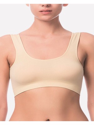 Iç Giyim (3 Adet) Nbb Kalın Askılı Seamless Pedsiz Dikişsiz Büstiyer Atlet