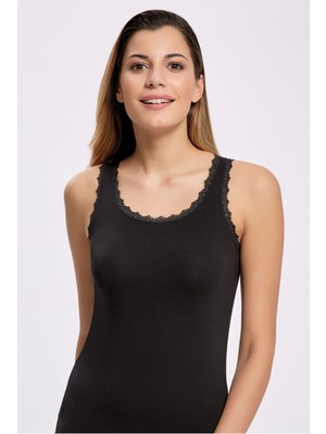 Likra Dantelli Geniş Askı Atlet 2313 (1 Adet)