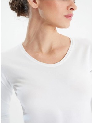 Iç Giyim Erdem Uzunkol V Yaka Likra T-Shirt