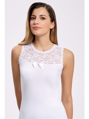 Likra Önü Dantel Sıfır Kol 2503