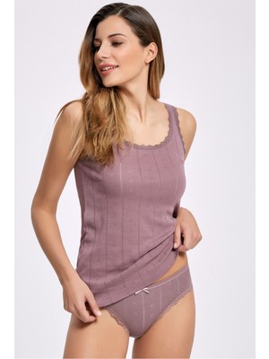 %100 Pamuk Jakarlı Ribana Kalın Askı Atlet Takım 2295 (1 Adet)