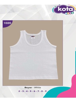 Iç Giyim (6 Adet) Kota Erkek Çocuk Penye Çocuk Atlet %100 Pamuk