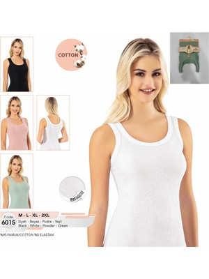 Iç Giyim Kota Pamuk&likra Kumaş Kalın Askılı Kaşkorse Atlet