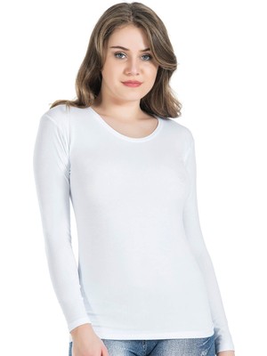 Iç Giyim Derya Kurşun Oval Yaka Uzun Kol Atlet