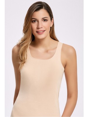 %100 Pamuk Ribana Kalın Askı Atlet 2002 (6 Adet)