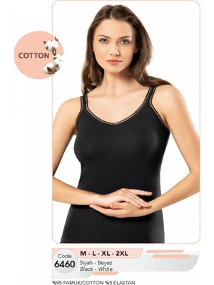 Iç Giyim Pamuk Kumaş Ince Lastik Kenar Askılı Şık Atlet