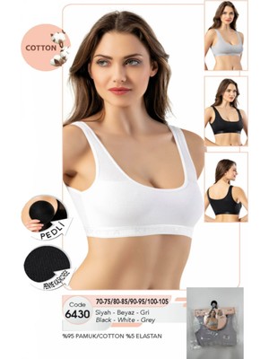 Iç Giyim Pamuk Kumaş Penye Kaşkorse Kalın Askılı Pedli Büstiyer Atlet