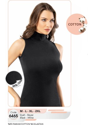 Iç Giyim Pamuk Kumaş Ribana Boğazlı Yaka Kolsuz Atlet