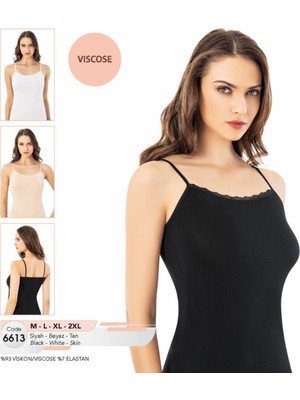 Iç Giyim Viskon Kumaş Ince Askılı Atlet