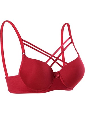 Iç Giyim Ebru Lüx Silikonlu Destekli Balenli Tulumlu Çapraz Sütyen (Sütyen Yıkama Topu Hediyeli )