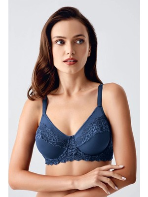 Iç Giyim New Bra Balenli Dantel Işlemeli Toparlayıcı C-D Cup Size Içi Boş Süngerli Sütyen