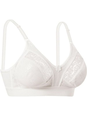 Iç Giyim Ebru Lüx Toparlayıcı Ara Dantel Lez Geniş Lastik Sütyen (Sütyen Yıkama Topu Hediyeli )